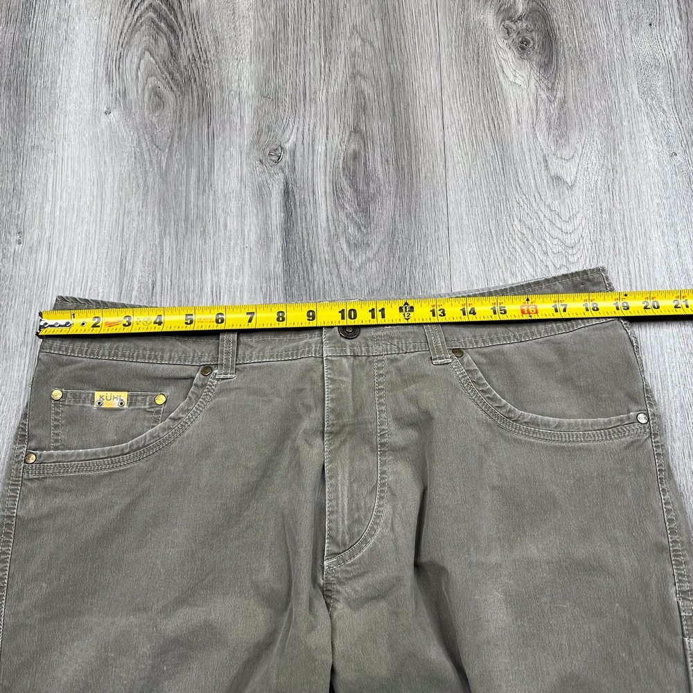 Kuhl Revolvr Vintage Patina Dye Pants Mens Size 36 Inseam 28" Beige - Picture 12 of 16